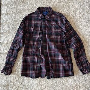 Apt. 9 Men's Dark Plaid Button-Down Shirt
